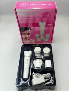 Kemei 5-in-1 Beauty Tools Kit – Epilator, Cleansing Brush, Shaver & More
