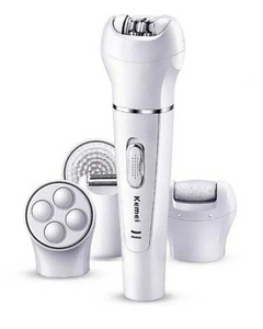 Kemei 5-in-1 Beauty Tools Kit – Epilator, Cleansing Brush, Shaver & More
