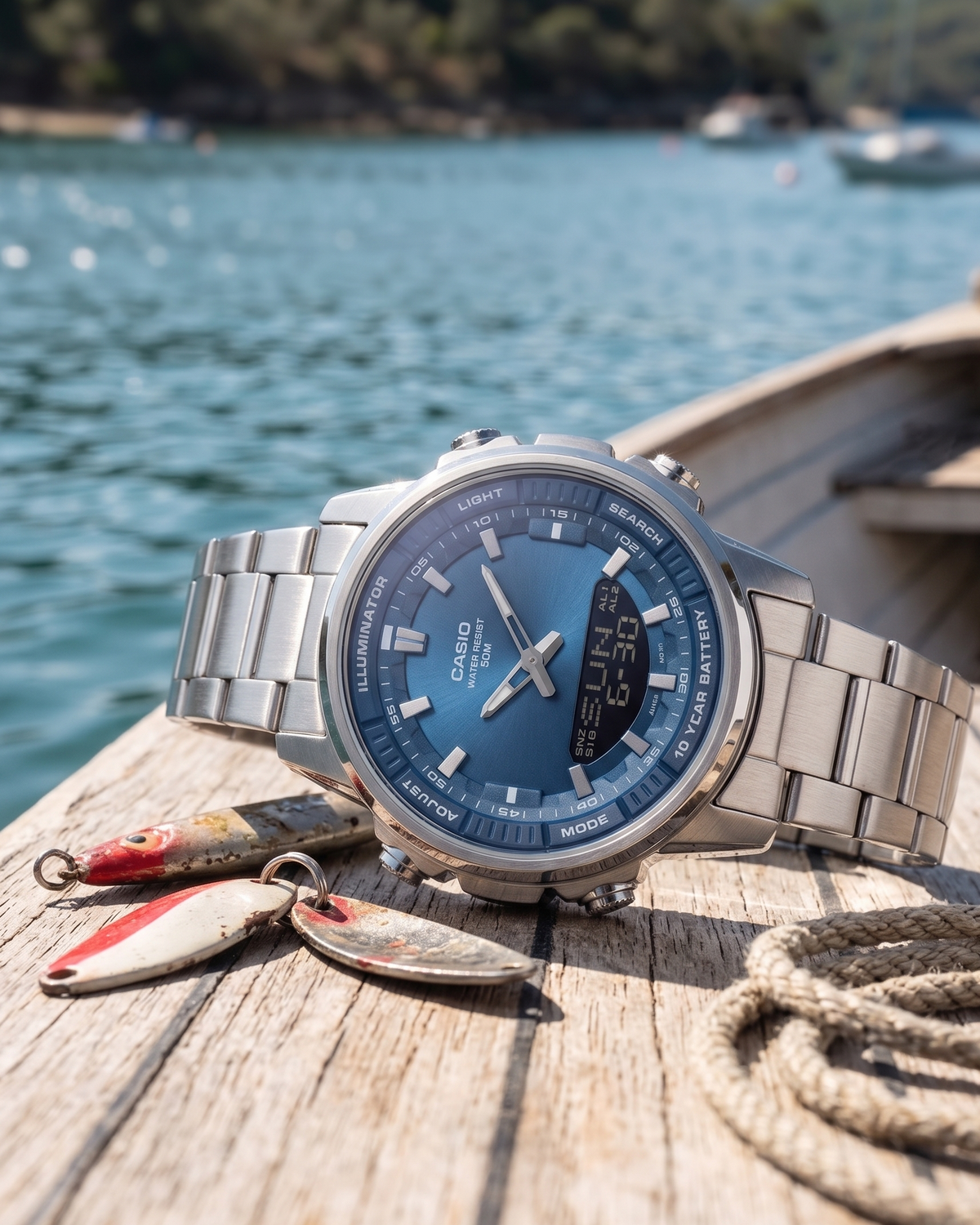 Turquoise Dial Men Watch