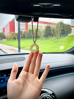 Ayat ul Kursi Round Arabic Engraved Pendant Necklace