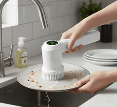 PureSpin Electric Handheld Scrubber – Effortless Cleaning for Kitchen & Bathroom
