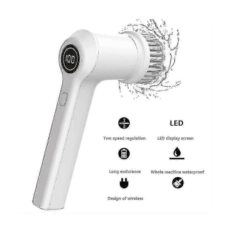 PureSpin Electric Handheld Scrubber – Effortless Cleaning for Kitchen & Bathroom
