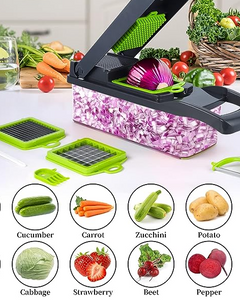 Vegetable Cutter, Chopper & Slicer – 5-in-1 Kitchen Tool