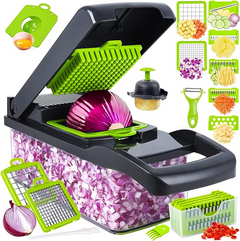 Vegetable Cutter, Chopper & Slicer – 5-in-1 Kitchen Tool
