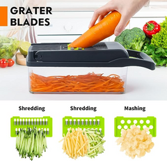 Vegetable Cutter, Chopper & Slicer – 5-in-1 Kitchen Tool